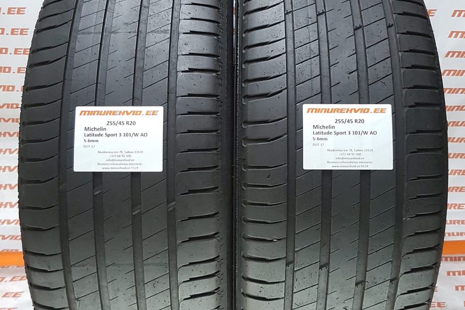 Used summer tire 255/45R20 Michelin Latitude Sport 3 101/W AO