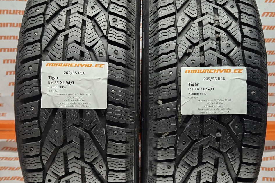 Used studded tire 205/55R16 Tigar Ice FR XL 94/T