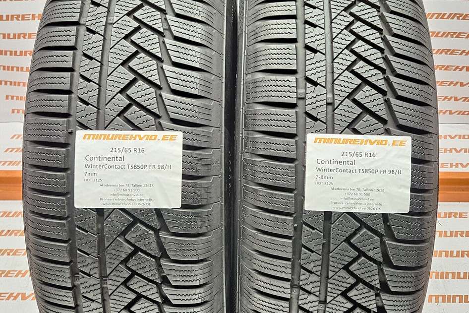 Used studless winter tire 215/65R16 Continental WinterContact TS850P FR 98/H