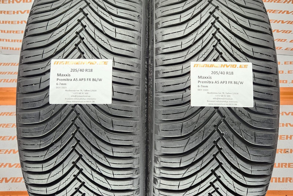 Kasutatud suverehv 205/40R18 Maxxis Premitra AS AP3 FR 86/W