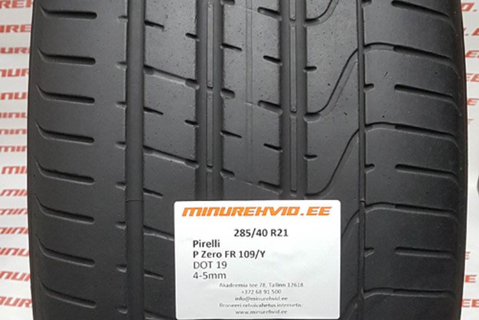 Kasutatud suverehv 285/40R21 Pirelli P Zero FR 109/Y
