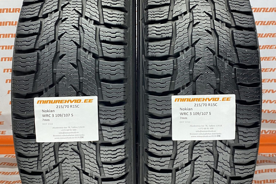 Used studless winter tire 215/70R15 Nokian WRC 3 109/107 S