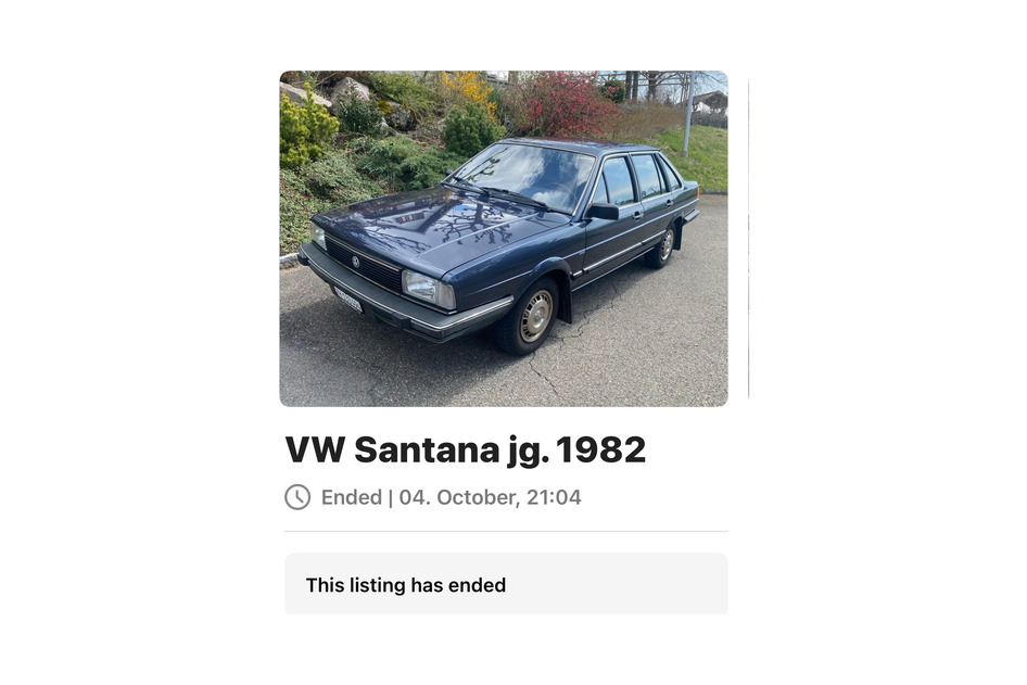 Volkswagen Santana, 1982, petrol, automatic, front-wheel drive
