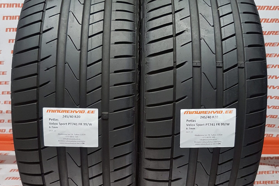 Used summer tire 245/40R20 Petlas Velox Sport PT741 FR 99/W