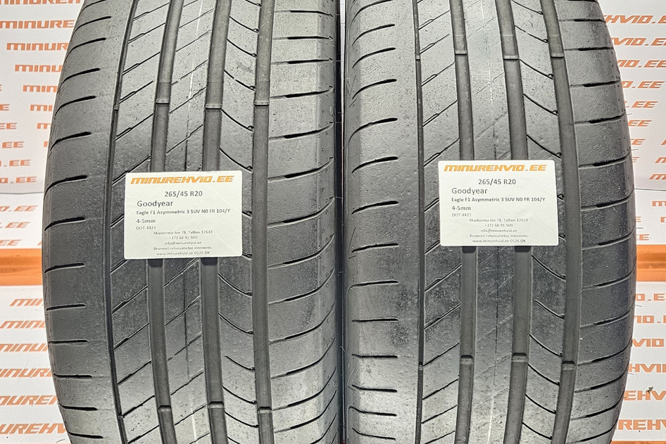 Kasutatud suverehv 265/45R20 GoodYear Eagle F1 Asymmetric 3 SUV N0 FR 104/Y
