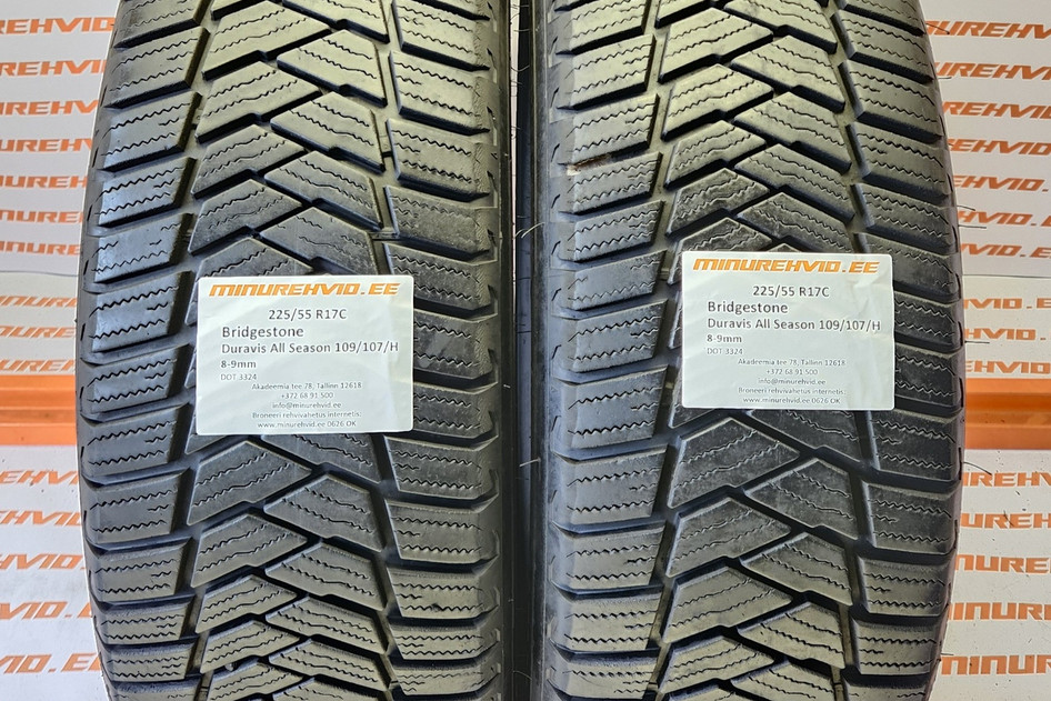 Kasutatud lamellrehv 225/55R17 Bridgestone Duravis All Season 109/107/H