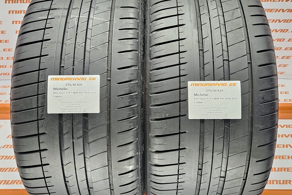 mi Naudota summer tire 275/30R20 Michelin Pilot Sport 3 ZP * MOE RSC FR