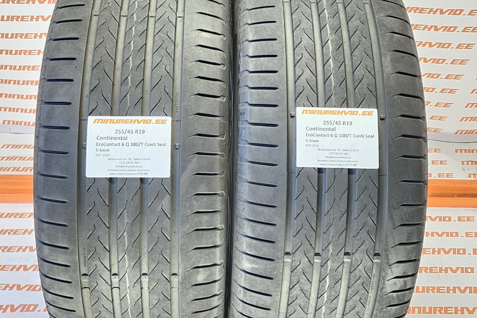 Used summer tire 255/45R19 Continental EcoContact 6 Q 100/T Conti Seal