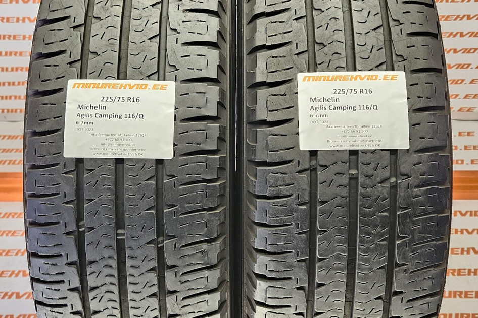 Подержанный летняя шина 225/75R16 Michelin Agilis Camping 116/Q 5023