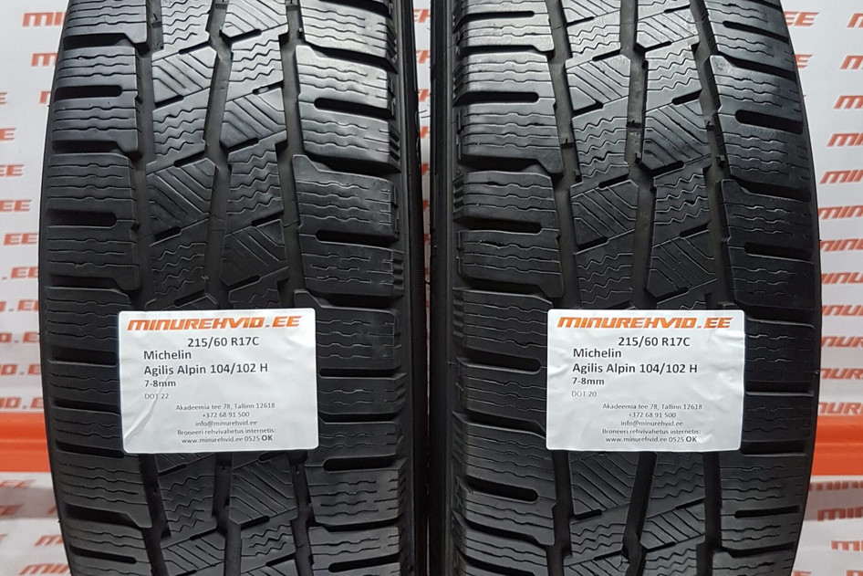 Used studless winter tire 215/60R17 Michelin Agilis Alpin 104/102 H.