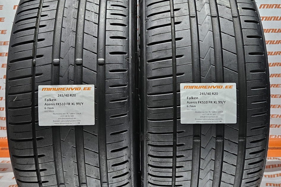 Lietots summer tire 245/40R20 Falken Azenis FK510 FR XL 99/Y