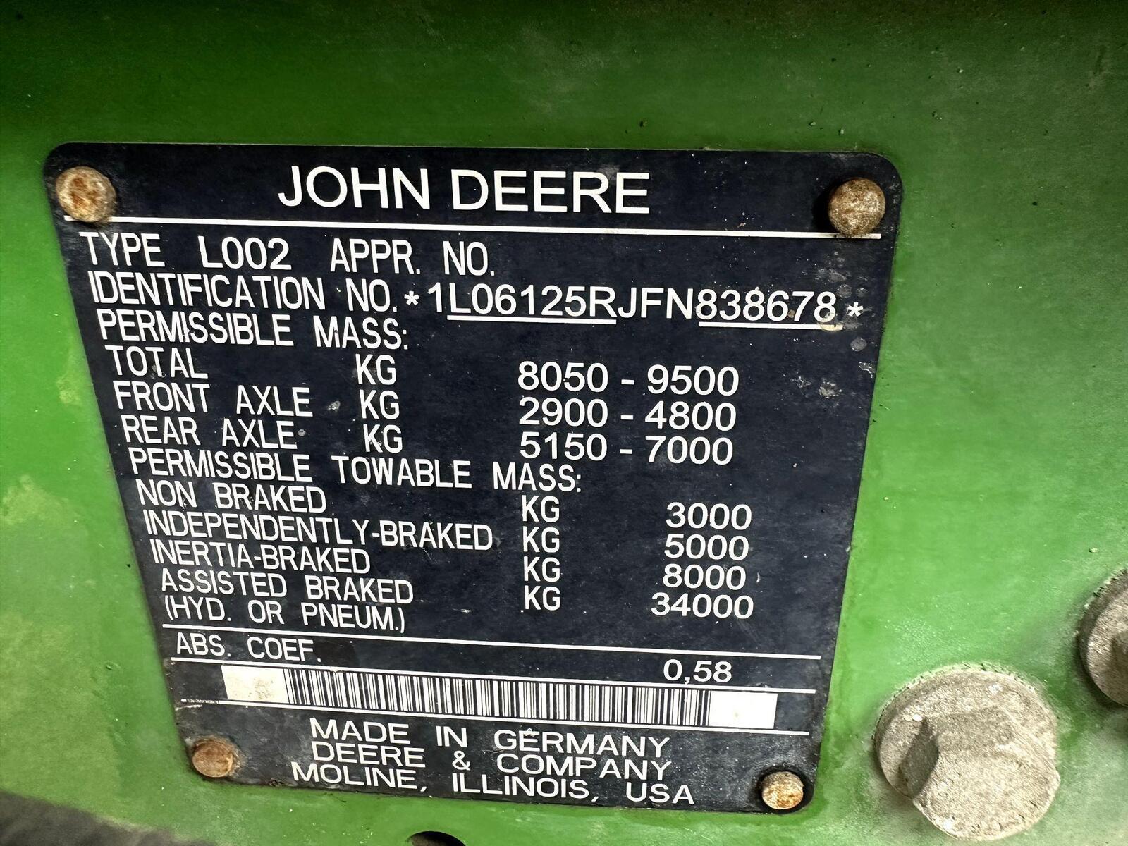 John Deere 6125R + Trima Front Loader +3.1p, photo 7/15
