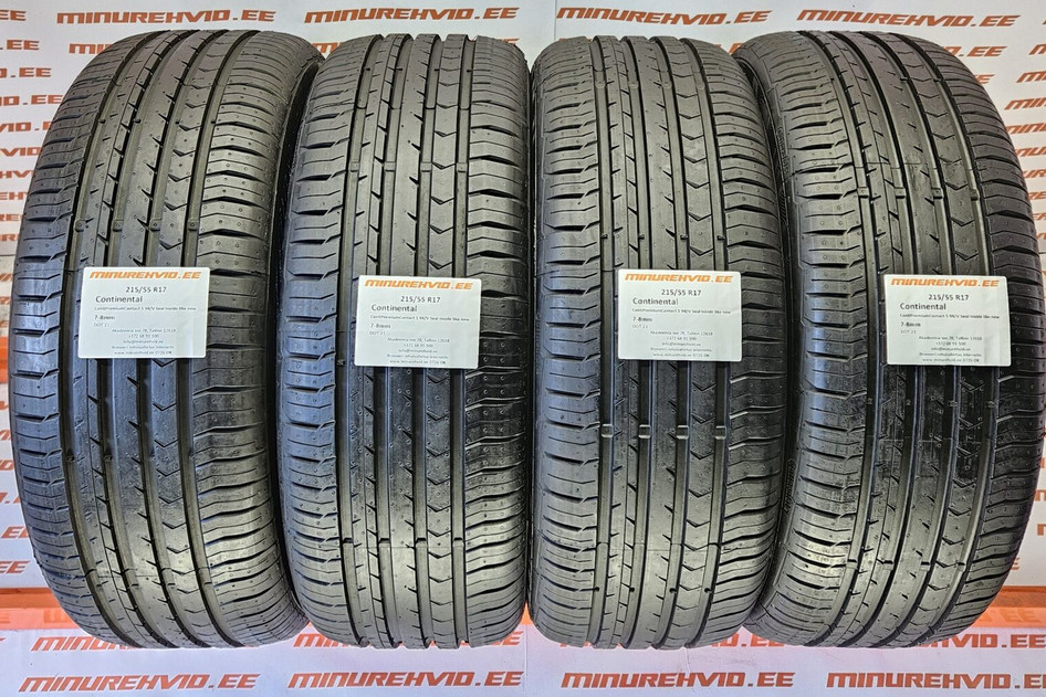 Kasutatud suverehv 215/55R17 Continental ContiPremiumContact 5 94/V Seal Inside like new 21