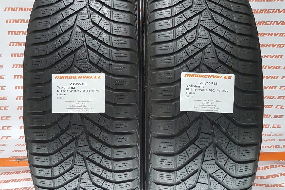 Used studless winter tire 235/55R19 Yokohama BluEarth Winter V905 FR 101/V