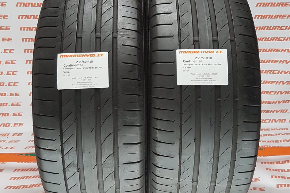 Kasutatud suverehv 235/50R18 Continental ContiSportContact 5 SUV FR XL 101/W/V