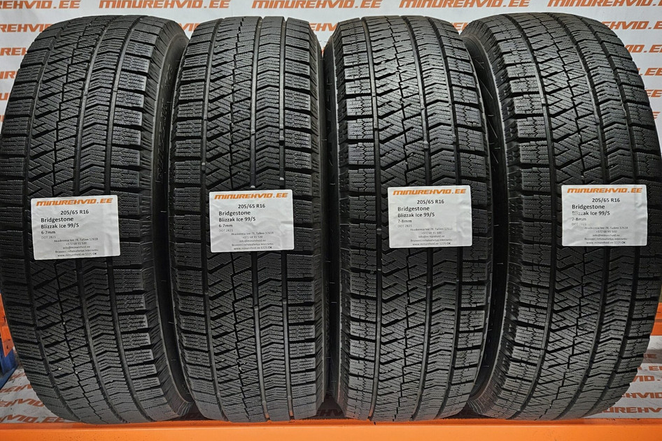 Used studless winter tire 205/65R16 Bridgestone Blizzak Ice 99/S