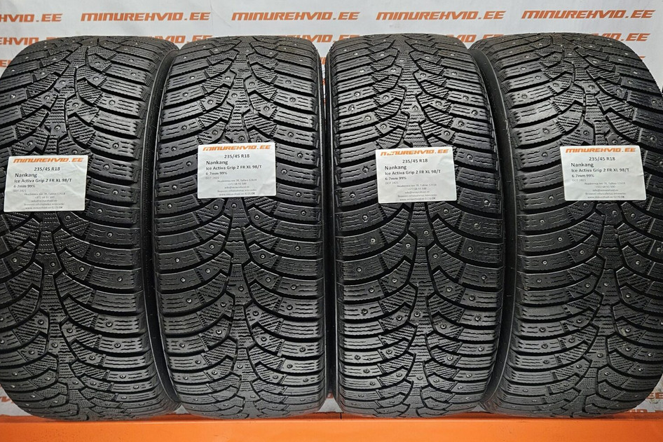 Used studded tire 235/45R18 Nankang Ice Activa Grip 2 FR XL 98/T