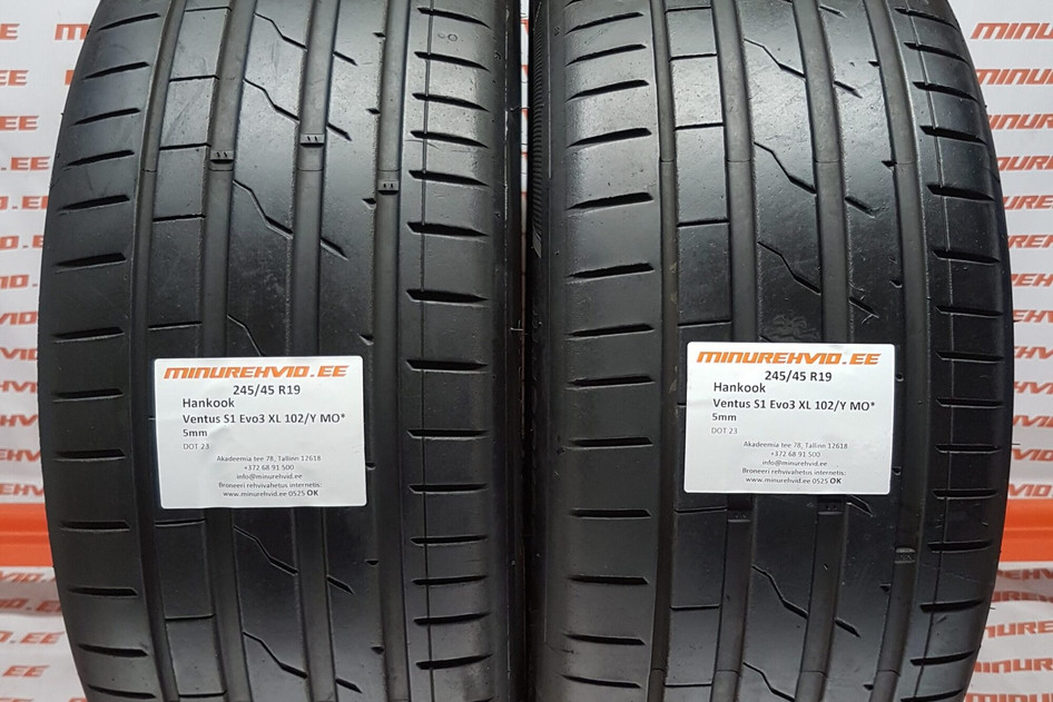 Used summer tire 245/45R19 Hankook Ventus S1 Evo 3 XL 102/Y MO*