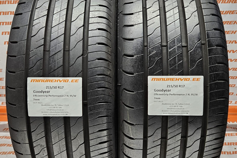 Kasutatud suverehv 215/50R17 GoodYear EfficientGrip Performance 2 XL 95/W