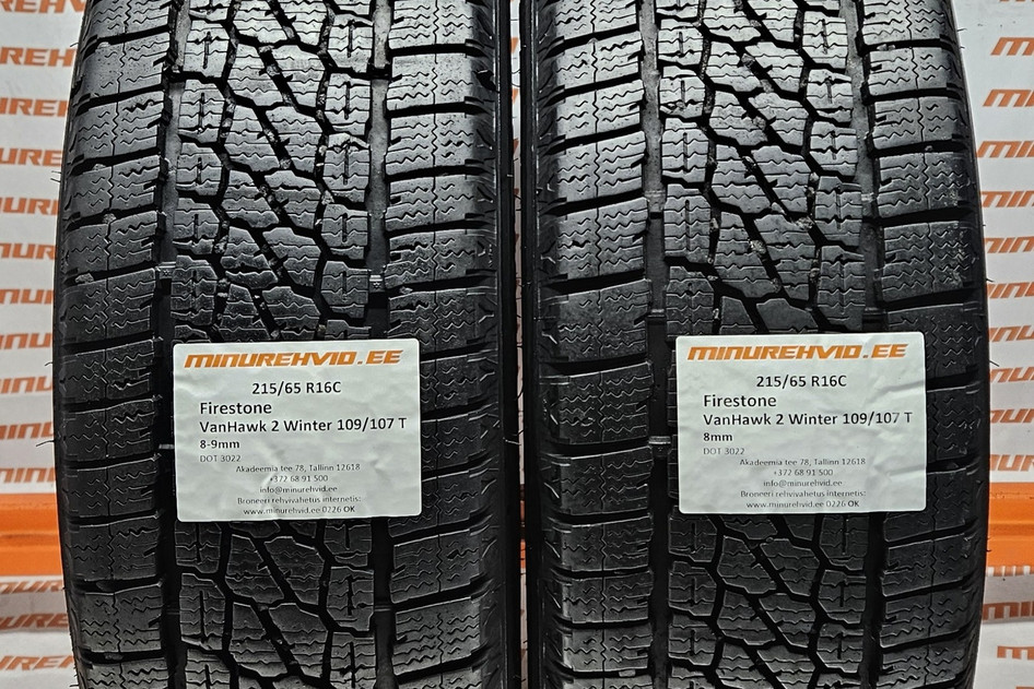 Kasutatud lamellrehv 215/65R16 Firestone VanHawk 2 Winter 109/107 T