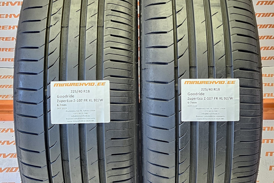 Kasutatud suverehv 225/40R18 Goodride ZuperEco Z-107 FR XL 92/W
