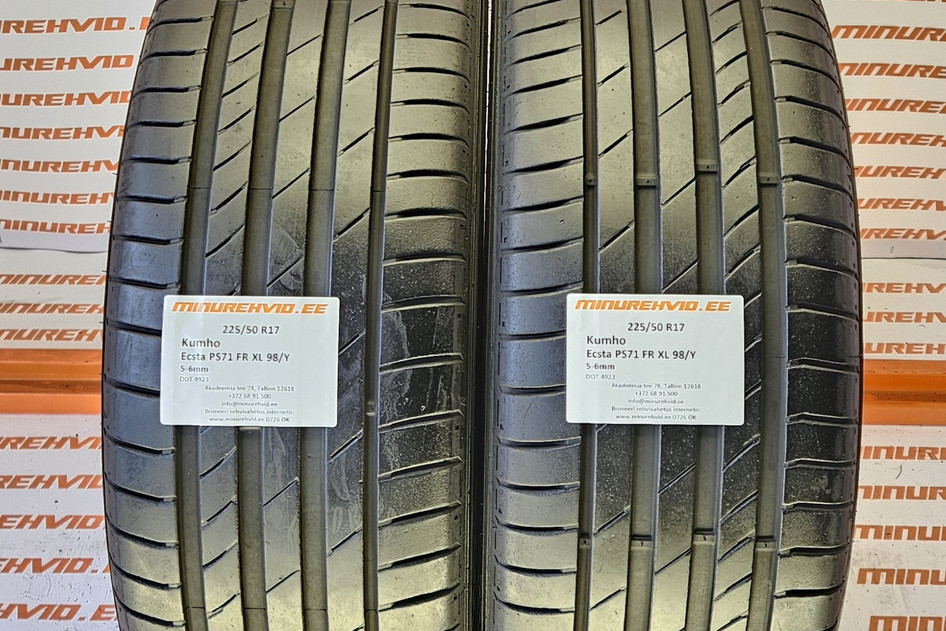 Подержанный летняя шина 225/50R17 Kumho Ecsta PS71 FR XL 98/Y