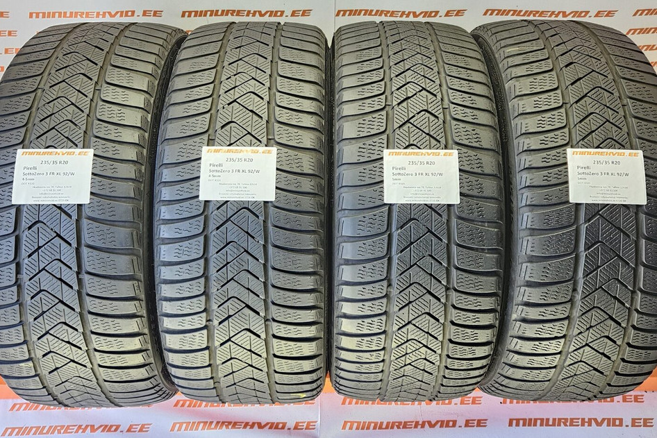 Used studless winter tire 235/35R20 Pirelli SottoZero 3 FR XL 92/W