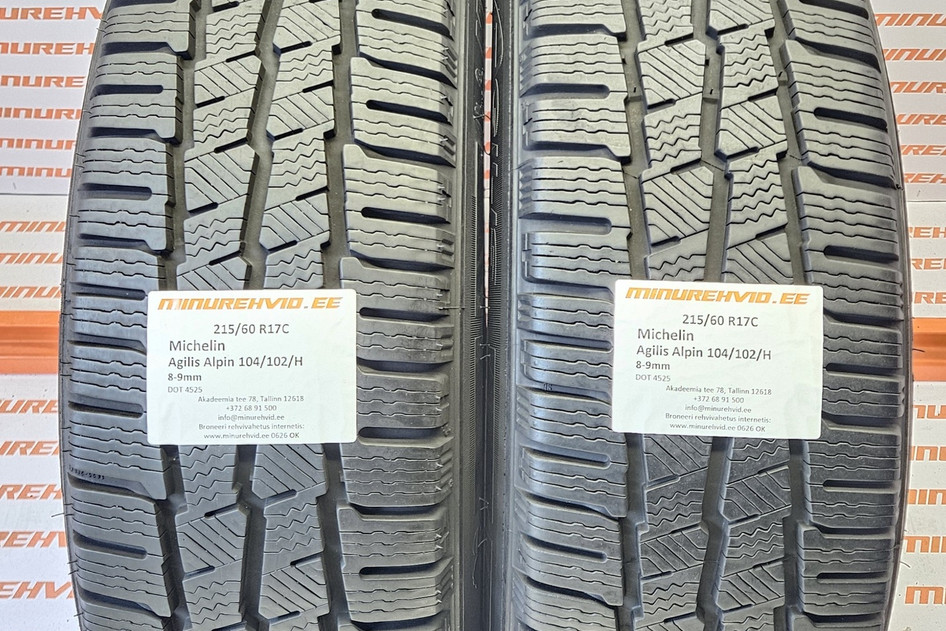 Kasutatud lamellrehv 215/60R17 Michelin Agilis Alpin 104/102/H