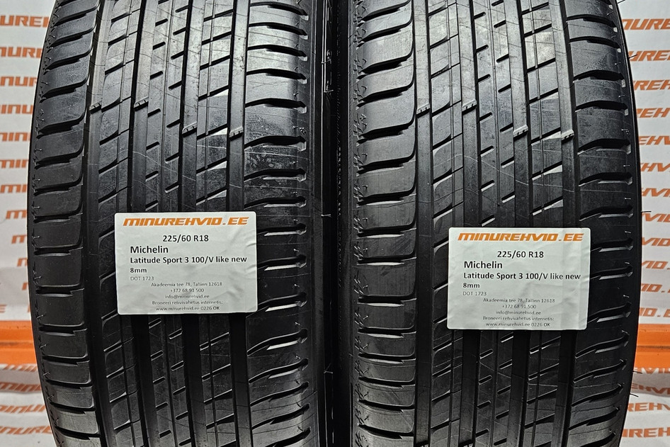 Used summer tire 225/60R18 Michelin Latitude Sport 3 100/V like new
