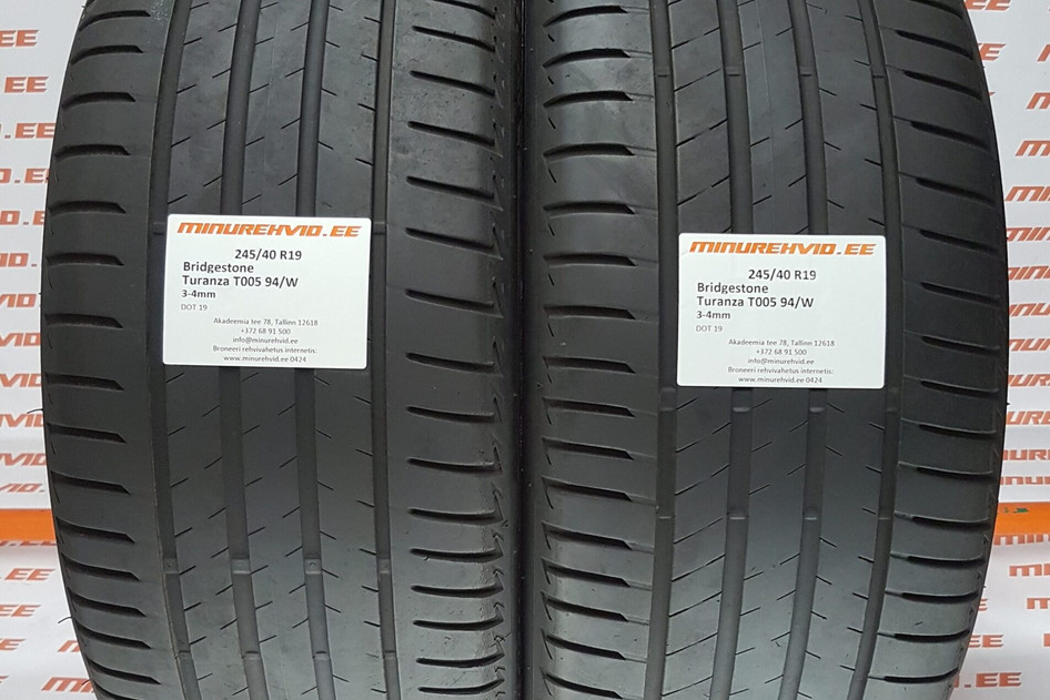 Kasutatud suverehv 245/40R19 Bridgestone Turanza T005 94/W