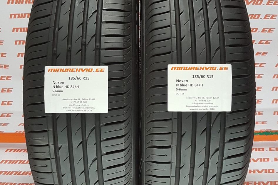Подержанный летняя шина 185/60R15 Nexen N blue HD 84/H