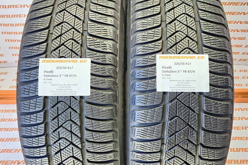 Kasutatud lamellrehv 225/55R17 Pirelli SottoZero 3 * FR 97/H