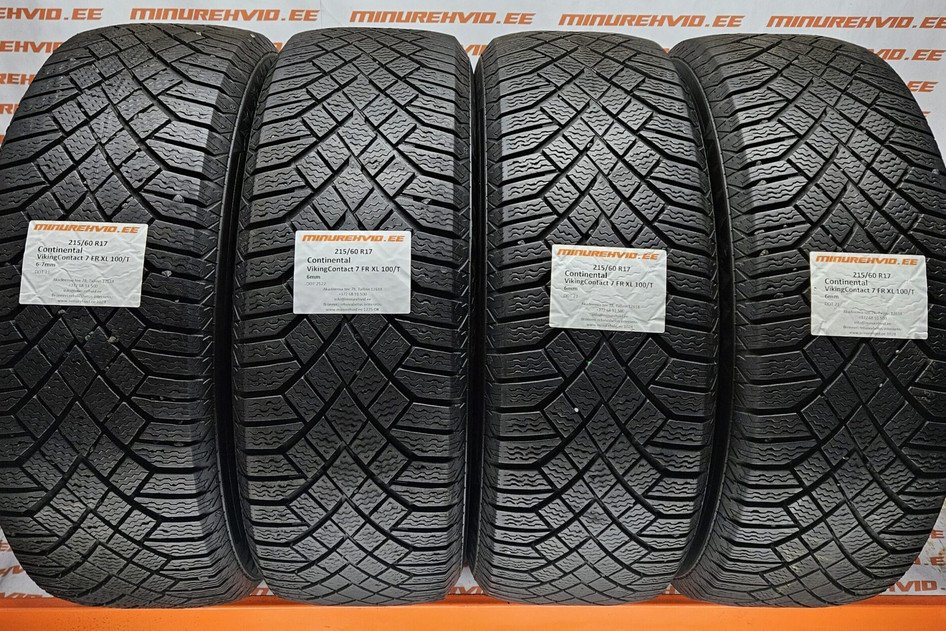 Used studless winter tire 215/60R17 Continental VikingContact 7 FR XL 100/T
