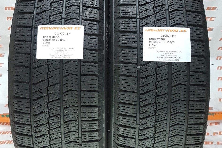 Used studless winter tire 215/60R17 Bridgestone Blizzak Ice XL 100/T