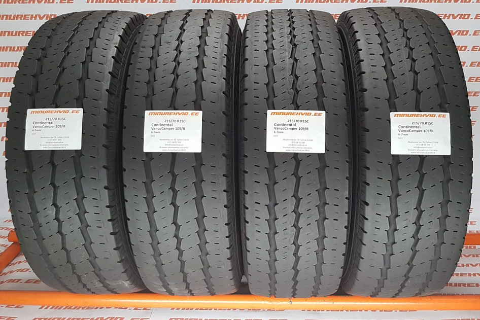 Used summer tire 215/70R15 Continental VancoCamper 109/R