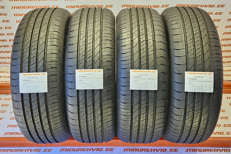 Kasutatud suverehv 205/60R16 GoodYear EfficientGrip Performance 2 XL 96/H like new 2622