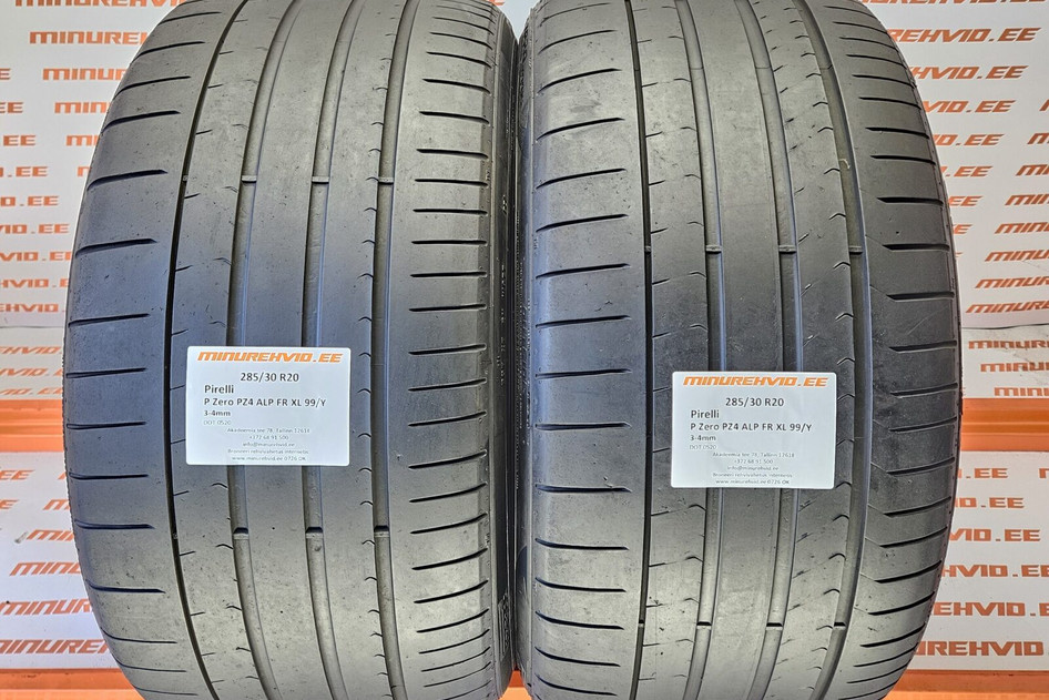 Used summer tire 285/30R20 Pirelli P Zero PZ4 ALP FR XL 99/Y