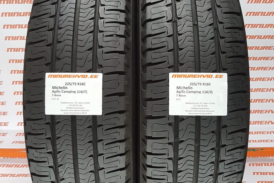 Used summer tire 225/75R16 Michelin Agilis Camping 116/Q