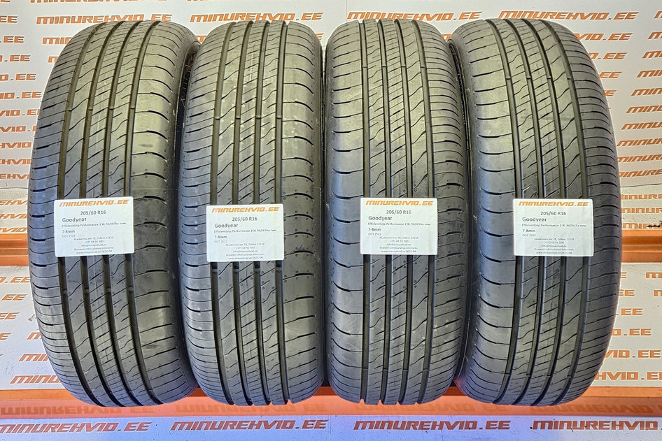 Kasutatud suverehv 205/60R16 GoodYear EfficientGrip Performance 2 XL 96/H like new 2522