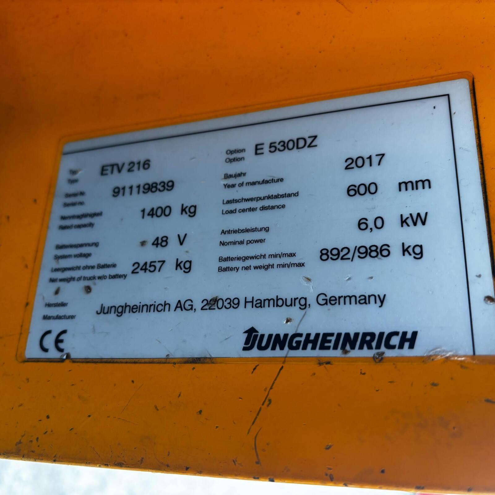 Jungheinrich ETV 216, kuva 7/13