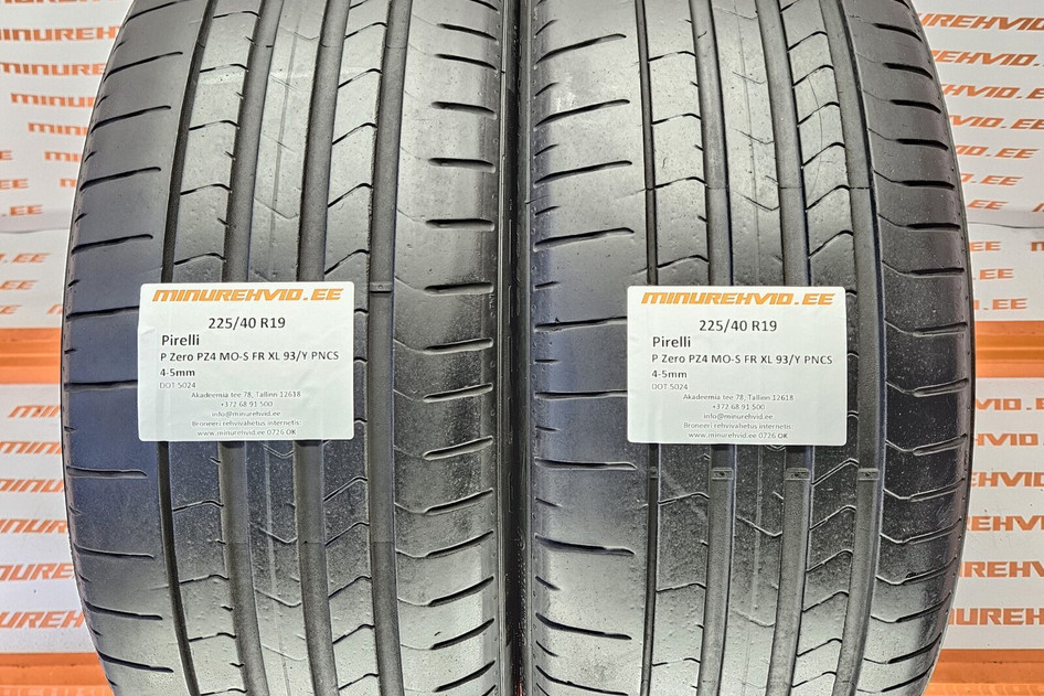 Used summer tire 225/40R19 Pirelli P Zero PZ4 MO-S FR XL 93/Y PNCS