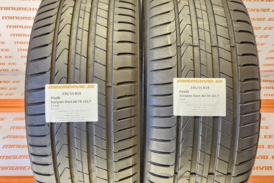 Used summer tire 235/55R19 Pirelli Scorpion Elect AO FR 101/T 2x21 2x0325