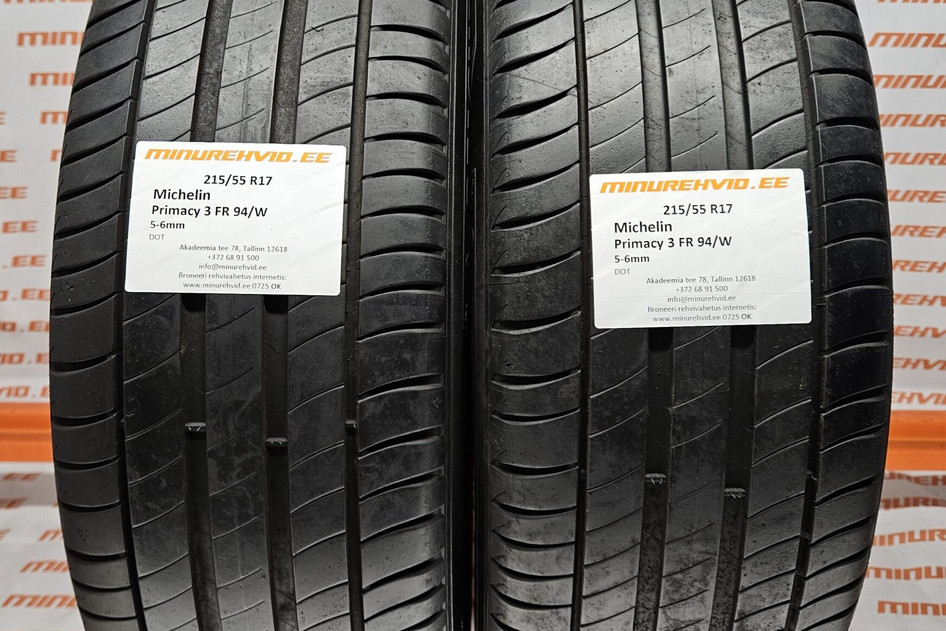 Kasutatud suverehv 215/55R17 Michelin Primacy 3 FR 94/W