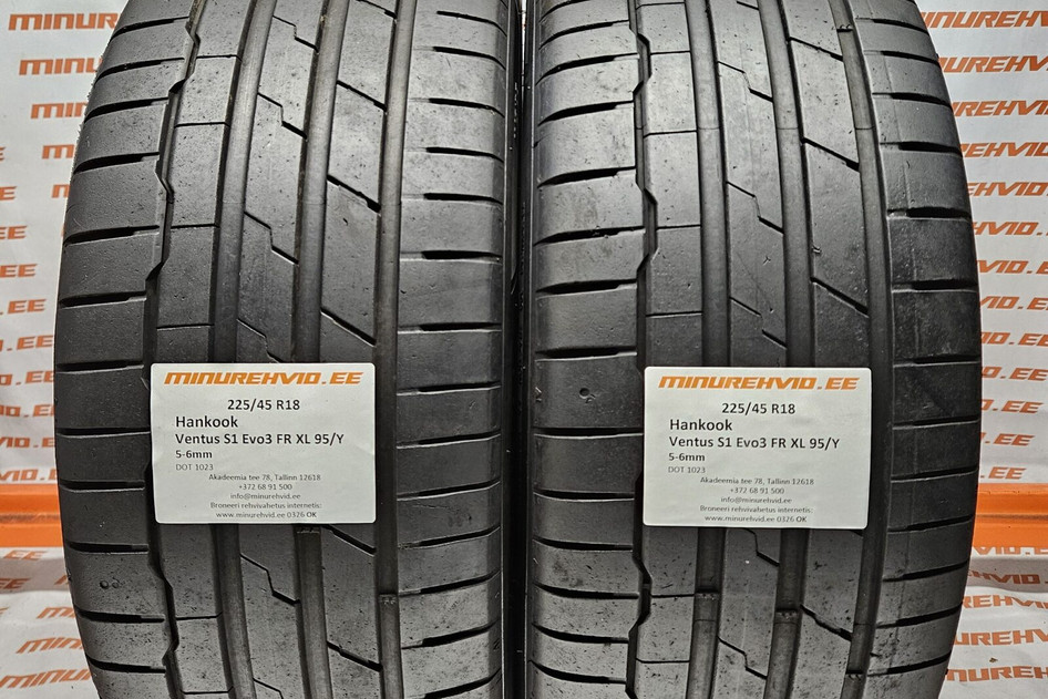 Kasutatud suverehv 225/45R18 Hankook Ventus S1 Evo 3 FR XL 95/Y