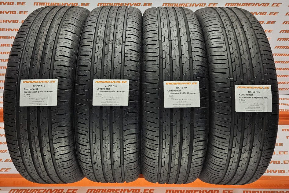 Kasutatud suverehv 215/65R16 Continental EcoContact 6 98/H like new