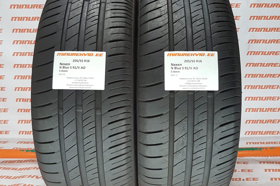 Подержанный летняя шина 205/55R16 Nexen N Blue S 91/V AO