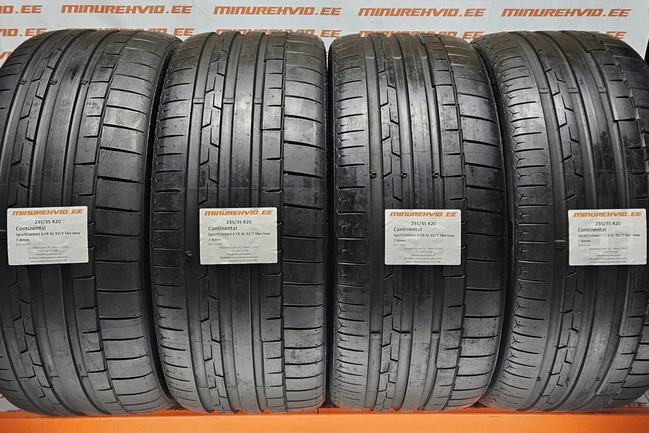 Lietots summer tire 235/35R20 Continental SportContact 6 FR XL 92/Y like new