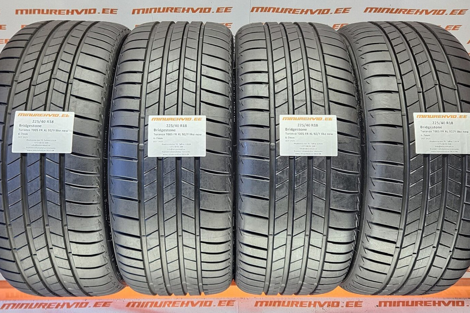 Kasutatud suverehv 225/40R18 Bridgestone Turanza T005 FR XL 92/Y like new
