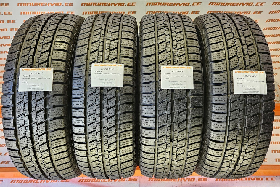 Used studless winter tire 225/70R15 Point S WinterStar 4 VAN 112/110/R like new