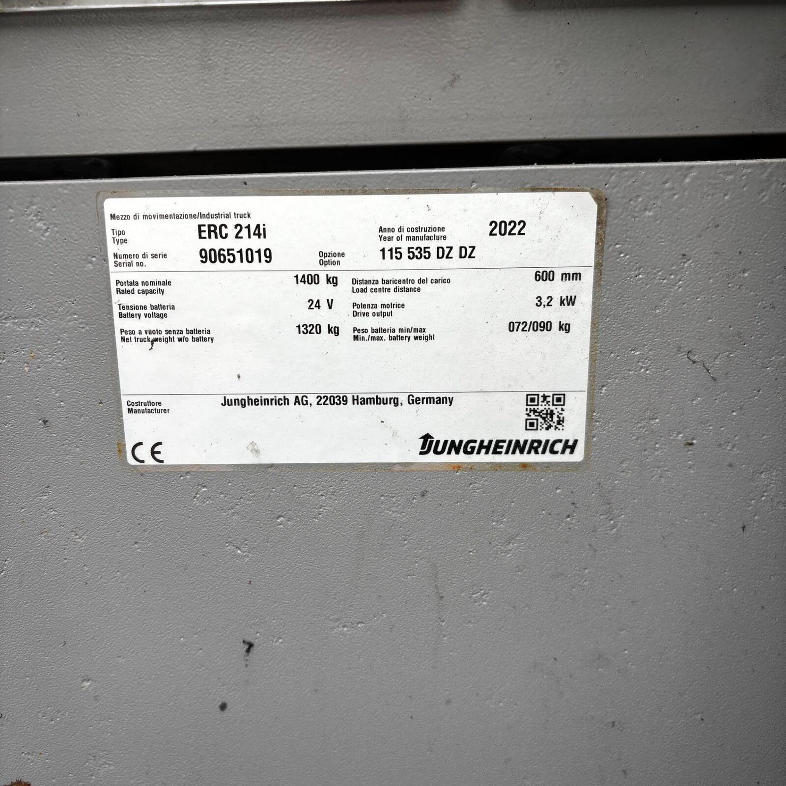 Jungheinrich ERC 214i, kuva 6/9